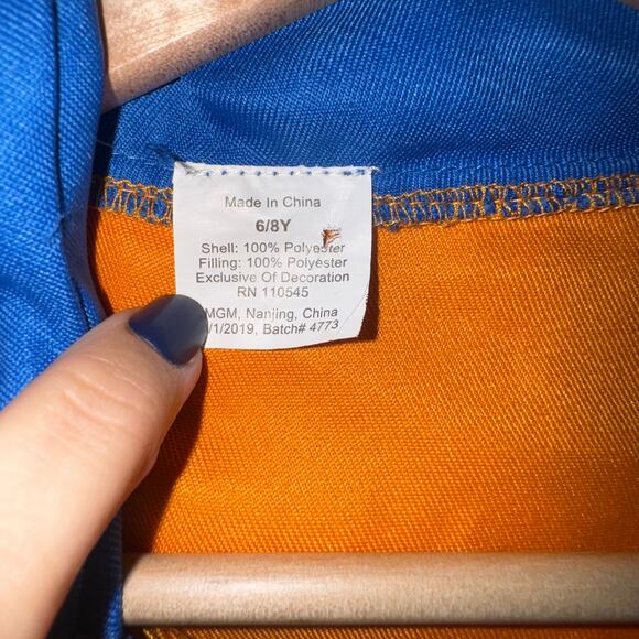 Kids Astronaut Space Suit Costume Orange Blue Size 6/8 - Picture 5 of 5